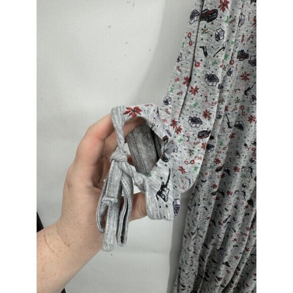 Savage X Fenty PJ Jumpsuit Women Large Grey It’s The Savage One Piece Holiday - Picture 10 of 14